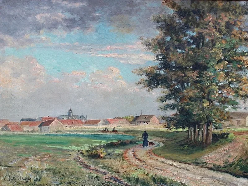 1866-Victor Charlier-Teutsch - Strada di campagna - 1908